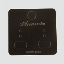 Siyah Renkli Küpe Kartı 200 Adet