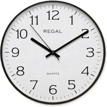 Regal 0250 BW İnce Siyah Çerçeve Beyaz Kadran Duvar Saati