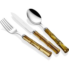 Rivadossi Sandro Bamboo Zeytin Yeşili 75 Parça Çatal Bıçak Seti