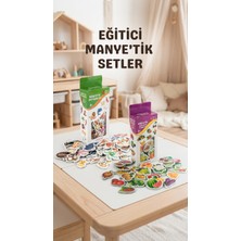 Epilons Eğitici Manyetik 30 Parça Hayvan 26 Parça Sebze-Meyve Seti