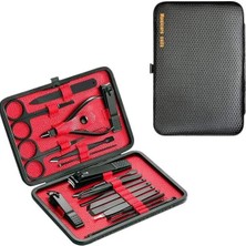 Epilons 17 Parça Manikür Seti El Ayak Bakımı Törpü Cımbız Tırnak Temizleme