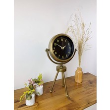 By Nevser Eskitme Metal Mini Tripod Tokyo Masa Saati 45×26 cm