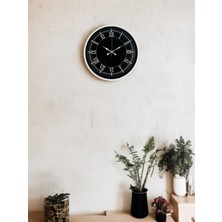 By Nevser 36 cm Beyaz Dekoratif Duvar Saati