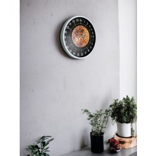 By Nevser 36 cm Beyaz 24 Saat Göstergeli Özel Tasarım Duvar Saati