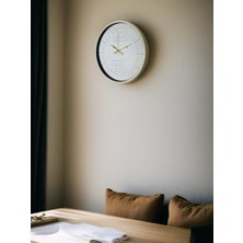 By Nevser 36 cm Sade Dekoratif Duvar Saati