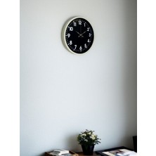 By Nevser 36 cm Krem Zarif Duvar Saati