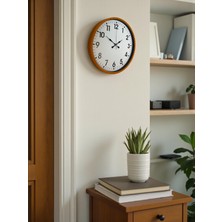 By Nevser 36 cm Standart Turuncu Duvar Saati