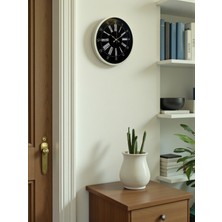 By Nevser 36 cm Krem Modern Duvar Saati