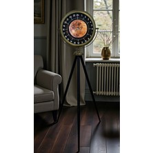 By Nevser Eskitme 24 Saat Göstergeli Özel Tasarım Tripod Ayaklı Saat