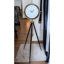 By Nevser Gold Premium Dekoratif Tripod Ayaklı Saat
