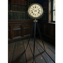 By Nevser Antik Görünümlü Eskitme Tripod Ayaklı Saat