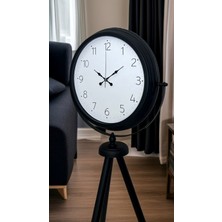 By Nevser Pure Black Tripod Ayaklı Saat