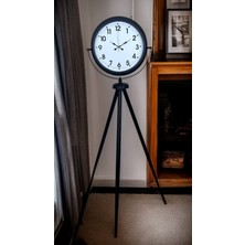 By Nevser Siyah Tripod Ayaklı Dekoratif Saat