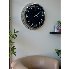 By Nevser Elegance 40 cm Metal Dekoratif Duvar Saati