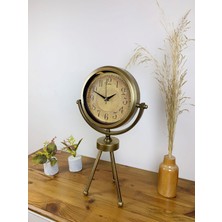 By Nevser Eskitme Vintage Üç Ayaklı Masa Saati