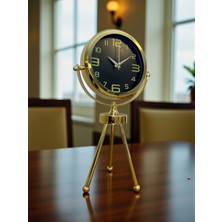 By Nevser Vintage Prestige Üç Ayaklı Metal Masa Saati