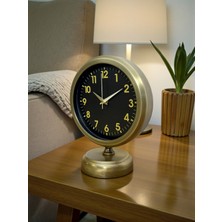 By Nevser Retro Elegance 25 x 20 cm Eskitme Metal Masa Saati