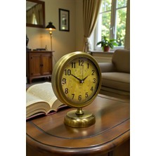 By Nevser Vintage Elite 25 x 20 Eskitme Metal Masa Saati