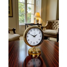 By Nevser Elegance Gold 25 x 20 cm Metal Masa Saati