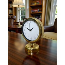 By Nevser Golden Time 25 x 20 cm Metal Masa Saati