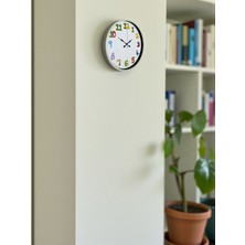 By Nevser 36 cm Krem Çocuk Odası Duvar Saati