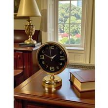 By Nevser Pure Gold 25 x 20 cm Metal Masa Saati