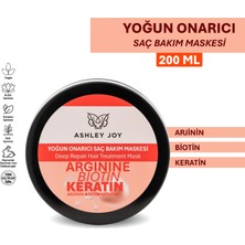 Ashley Joy İşlem Görmüş Yıpranmış Saçlara Özel Keratin İçeren Yoğun Onarıcı Saç Bakım Maskesi 200 ML