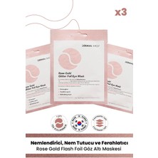 Dermal 3 Katmanlı Rose Altın Göz Maskesi X3 Tek Kullanımlık Cilt Koruma ve Canlandırma Etkisi