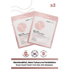 Dermal Tek Kullanımlık 3 Katmanlı Rose Altın Göz Maskesi 4 g Ferahlık ve Nem Tutma Özelliği