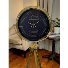 By Nevser Majestic Gold Tripod Ayaklı Salon Saati