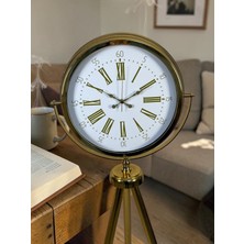 By Nevser Aura Gold Tripod Ayaklı Dekoratif Saat