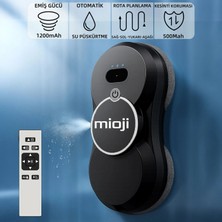Mioji Mio Vlr2 Cam Temizleme Robotu Ultrasonik Su Spreyli Akıllı Navigasyonlu Uzaktan Kumandalı - Siyah