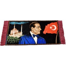 Zehra Abla Halı Yeni Nadir Merhum Adnan Menderes Tasvirli Portre Duvar Halısı 7182