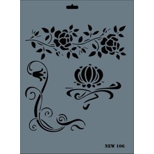 Bucuks Rich New Seri N-106 Stencil 35X25 cm