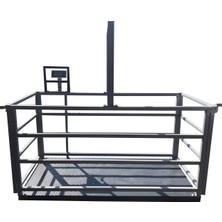 Tess Canlı Hayvan Baskülü 1500 kg 100 x 200 cm LED Gösterge ile Endüstriyel Kullanıma Uygun