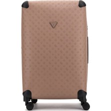 Guess Krem Çekçekli Sert Valiz TWDP7452988