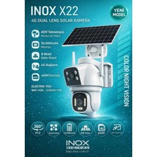 INOX-X22 4g Dual Lens Black Light Esim Solar Kamera