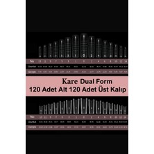 Dual Form Sandviç Tırnak Kare Protez Tırnak Kalıp Üst From Easy Beauty