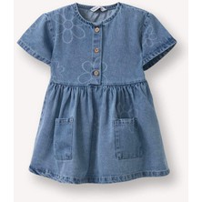 DeFacto %100 Pamuk Elbise Kız Bebek H4075A526SM
