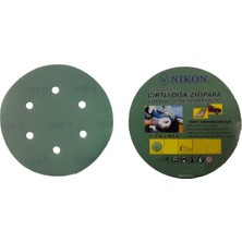 Bucuks Nikon 52053 Kırılmaz Yeşil Cırt Zımpara 150X320 Kum 6 Delikli