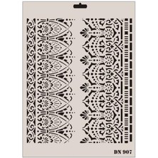 Bucuks Rich Dantel Seri DN-907 Stencil 35X25 cm