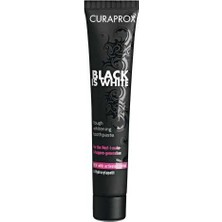 Curaprox Black İs White Beyazlatıcı Diş Macunu 75 ml Nane Aromalı SLS İçermez