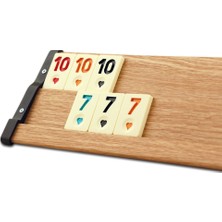 Star 101 Oval Ahşap Okey Takımı Antibakteriyel ve Kir Tutmayan Istaka ile 7+ Yaş İçin