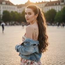 Bucuks Bağlamalı Dalgalı At Kuyruğu / Kumral