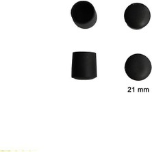 Bucuks Yuvarlak Profil Dış Tapa 21 mm 4 Adet