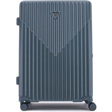 Guess Gri - Mavi Çekçekli Sert Valiz TWHN9675988