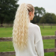 Bucuks Tokalı Kabarık Dalgalı At Kuyruğu / Açık Platin