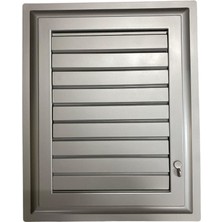 Bucuks Plastik Menfez 65X65 Gümüş Banyo Wc Havalandırma