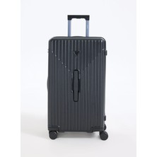 Guess Siyah Çekçekli Sert Valiz TMOLPCP5303