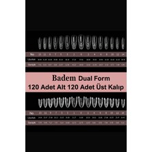 Dual Form Sandviç Tırnak Badem Protez Tırnak Kalıp Üst From Easy Beauty